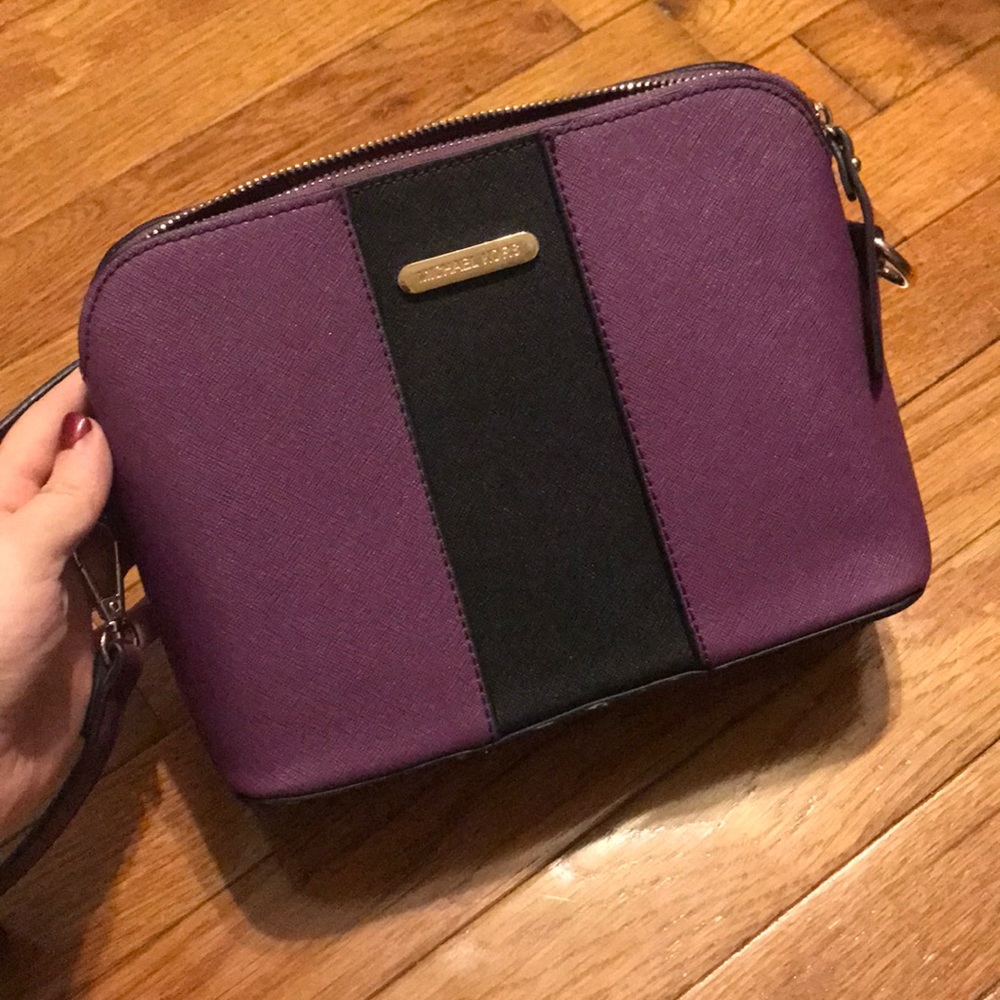 ✨MK Black and Purple Crossbody Purse✨